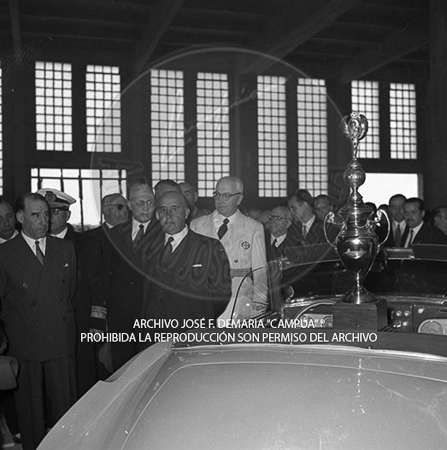 Visita del <presidente de Portugal a España, 1953
