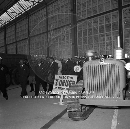 Visita del <presidente de Portugal a España, 1953