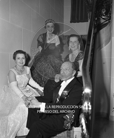 Visita del <presidente de Portugal a España, 1953