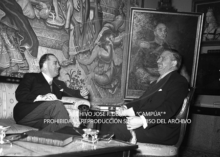 Visita del Presidente de Portugal a España, 1953
