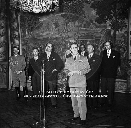Visita del Presidente de Portugal a España, 1953