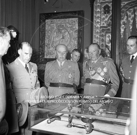 Visita del <presidente de Portugal a España, 1953
