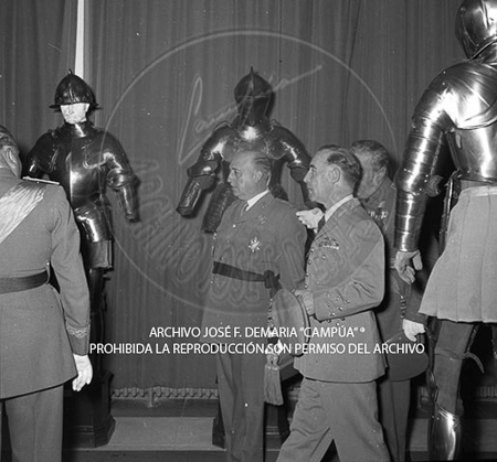 Visita del <presidente de Portugal a España, 1953