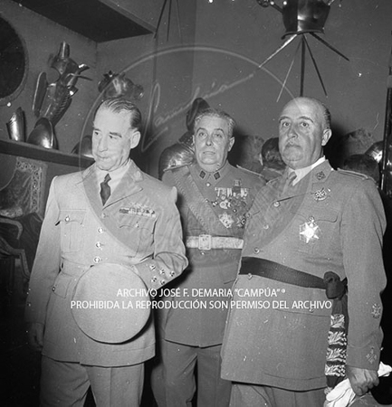 Visita del <presidente de Portugal a España, 1953