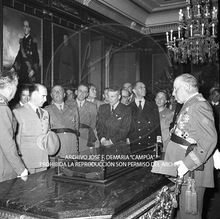 Visita del <presidente de Portugal a España, 1953