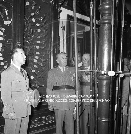 Visita del <presidente de Portugal a España, 1953