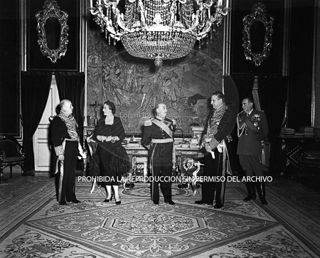 Visita del  Presidente de Portugal a España, 1953