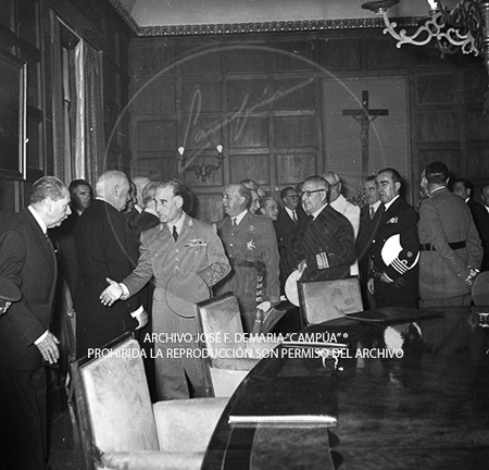 Visita del Presidente de Portugal a España, 1953