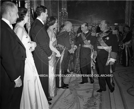 Visita del Presidente de Portugal a España, 1953