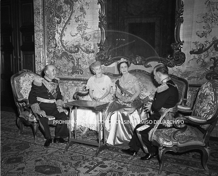 Visita del Presidente de Portugal a España, 1953