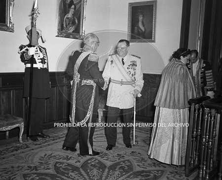 Visita del Presidente Trujillo.