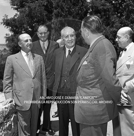 Visita del <presidente de Portugal a España, 1957