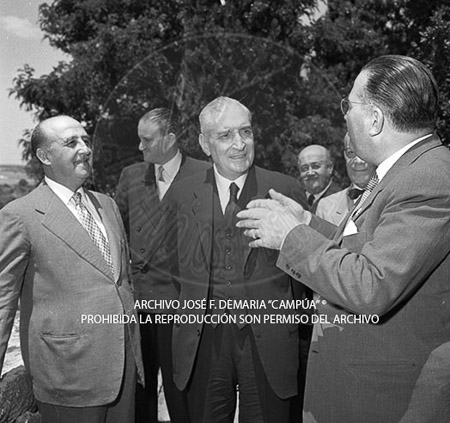 Visita del <presidente de Portugal a España, 1957