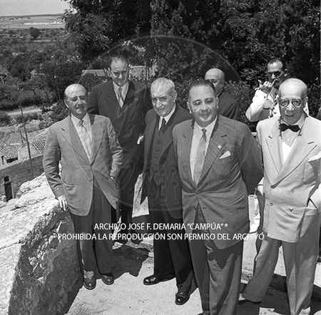 Visita del <presidente de Portugal a España, 1957