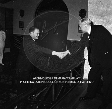 Visita del <presidente de Portugal a España, 1957