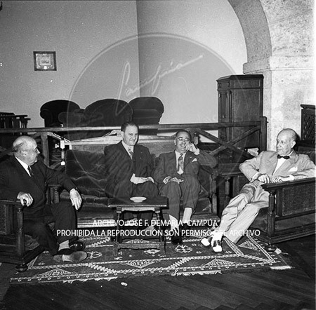 Visita del <presidente de Portugal a España, 1957
