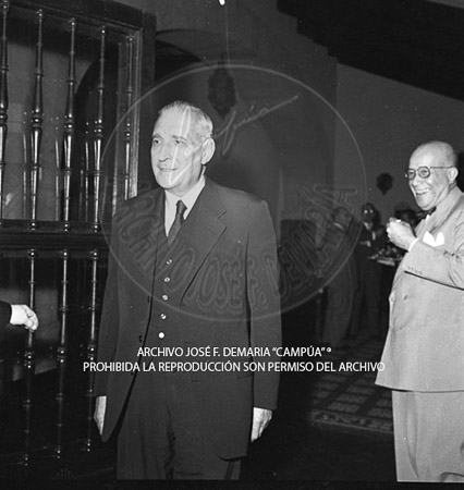 Visita del <presidente de Portugal a España, 1957