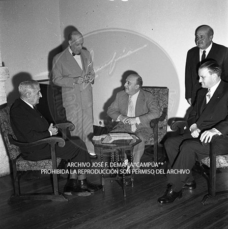 Visita del <presidente de Portugal a España, 1957