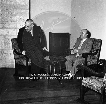 Visita del <presidente de Portugal a España, 1957
