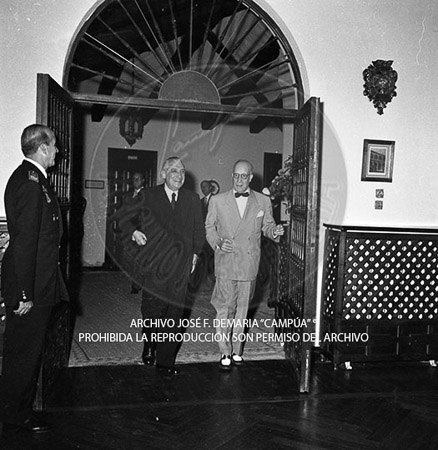 Visita del <presidente de Portugal a España, 1957