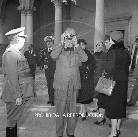 El Presidente del Libano Camile Chamoun, visita Toledo