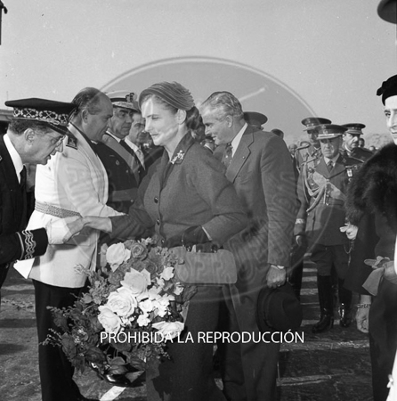 llegada a barajas del Presidente del Libano Camile Chamoun