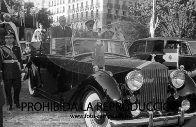 llegada a barajas del Presidente del Libano Camile Chamoun