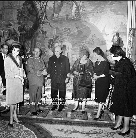 Visita del <presidente de Portugal a España, 1961