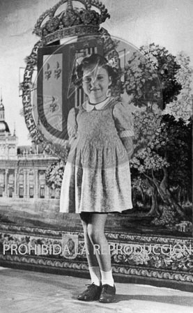 Retrato de Pilar de Borbón con 6 años
