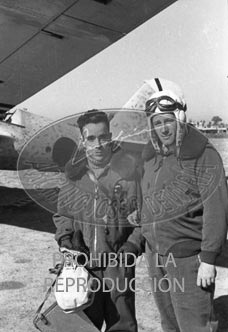 Los aviadores nacionales Jesus Rubio y Vara de Rey