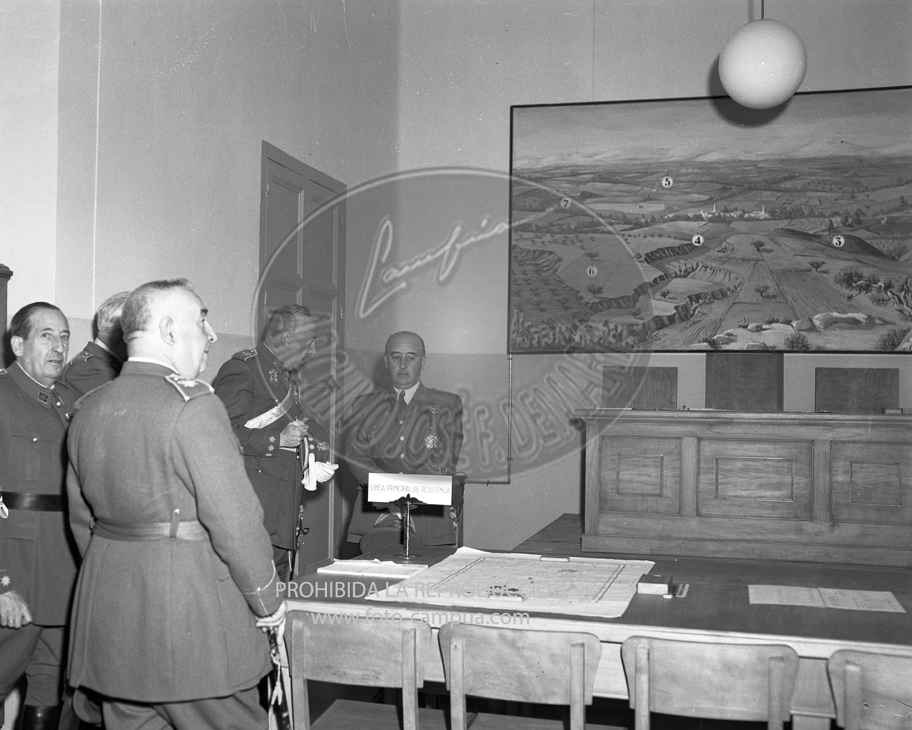 Franco en la Academia de Infanteria de Toledo