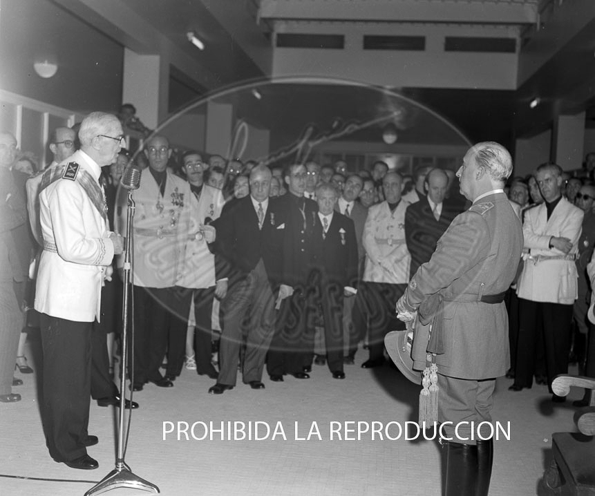 Visita de Franco a Bilbao junio 1950