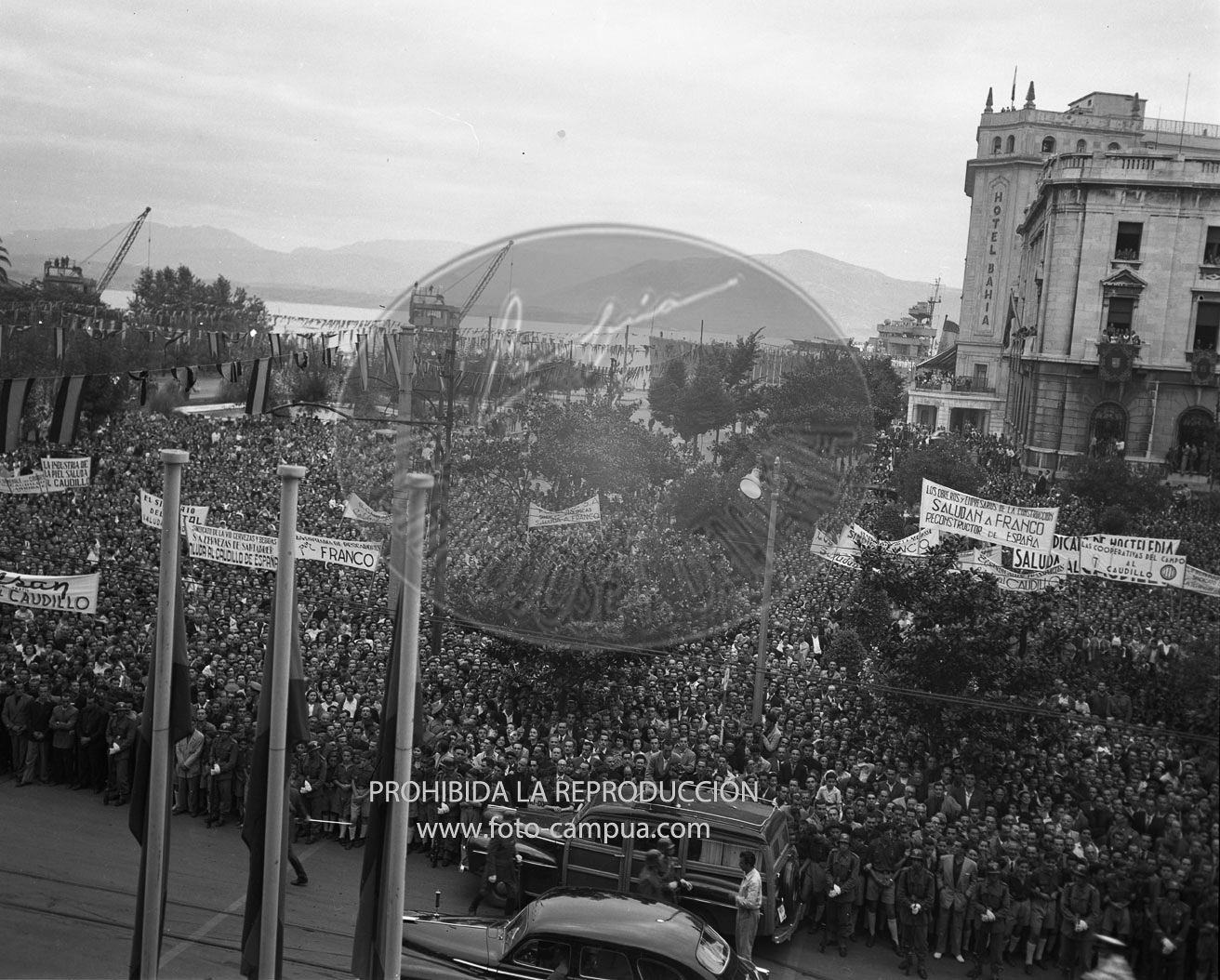 Visita de Franco a Santander 1952