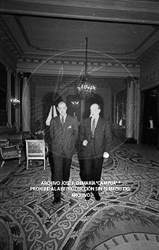 Consejo de Ministros en el Palacio de Pedralbes, mayo 1960