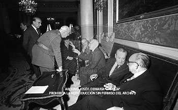 Consejo de Ministros en el Palacio de Pedralbes, mayo 1960