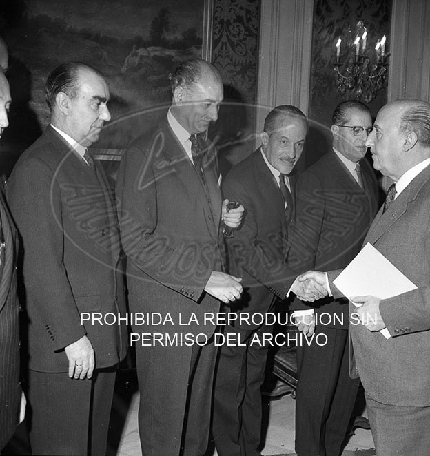 Consejo de Ministros en el Palacio de Pedralbes, mayo 1960