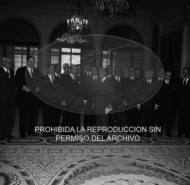 Consejo de Ministros en el Palacio de Pedralbes, mayo 1960