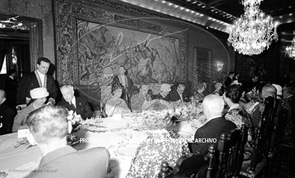 Cena en Pedralbes ofrecida a las autoridades de la ciudad de Barcelona