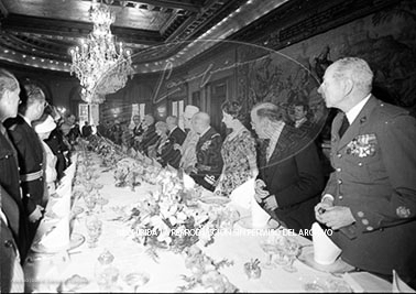 Cena en Pedralbes ofrecida a las autoridades de la ciudad de Barcelona