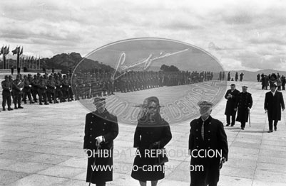 Te Deum en el Valle de los Caidos por los XXV años de paz. llegada de autoridades