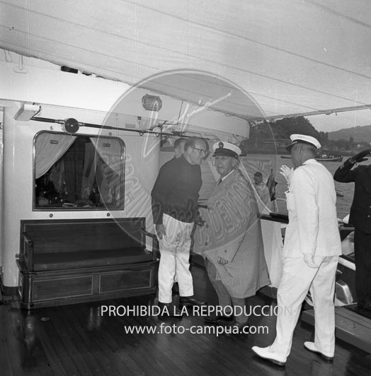 Regatas de traineras en San Sebastián 1969