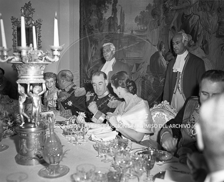 Visita del <presidente de Portugal a España, 1953